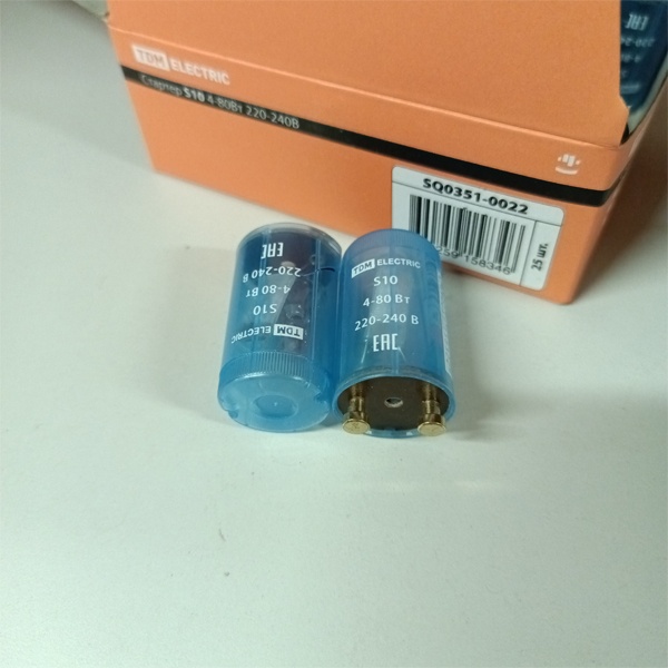 Стартер для люминесцентных ламп ТДМ, мощностью 4-80Вт, 220-240В, медные контакты