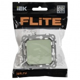 Выключатель одноклавишный ИЭК FLITE ВС11-1-0-ФлП 10А панг