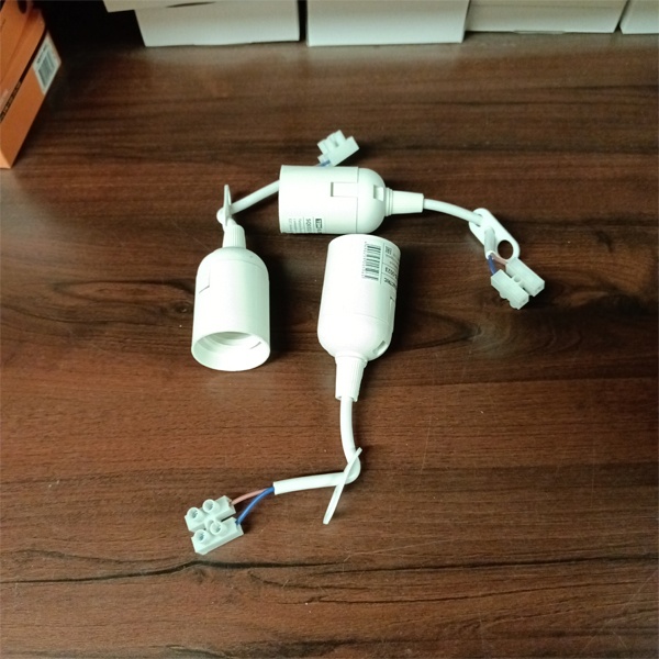 Ламподержатель, подвесного монтажа с клеммной колодкой, под лампу с цоколем E27, белый цвет, ТДМ