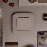 Выключатель одноклавишный ИЭК FLITE ВС11-1-0-ФлЛ 10А льняной