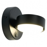 Светильник настенный Feron HL4601 GX53 230V max 12W черный D110x100mm