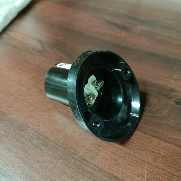 Карболитовый настенный патрон Е27 с уровнем наклона 45 градусов для ламп накаливания.