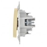 Переключатель одноклавишный ИЭК FLITE ВС61-1-0-ФлН 10А навахо