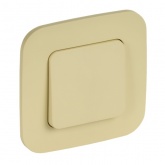 Переключатель перекрестный одноклавишный ИЭК FLITE ВС71-1-0-ФлН 10А навахо