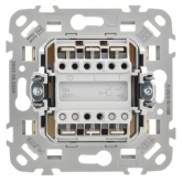 Переключатель двухклавишный ИЭК FLITE ВС62-1-0-ФлСл 10А сливочный