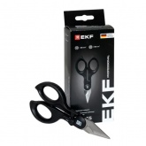 Универсальные ножницы монтажника EKF Professional WS-35 в пластиковом чехле 150мм для резки проводов