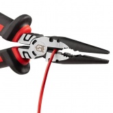 Длинногубцы КВТ диэлектрические 160 мм Ergoline прямые для работ под напряжением до 1000 В