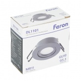 Светильник потолочный встраиваемый Feron DL1101 MR11 G5.3, GU10 черный
