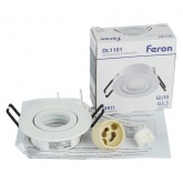 Светильник потолочный встраиваемый Feron DL1101 MR11 G5.3, GU10 белый
