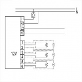 Трансформатор электронный Primaline 105W 220-12V для галогенных ламп PHILIPS