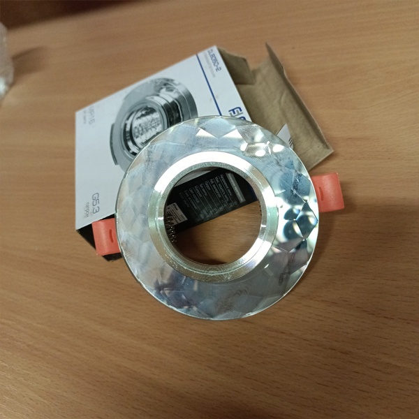 Встраиваемый потолочный светильник Ферон 8050-2, G5.3/GU5.3, MR16, серебро/серебро