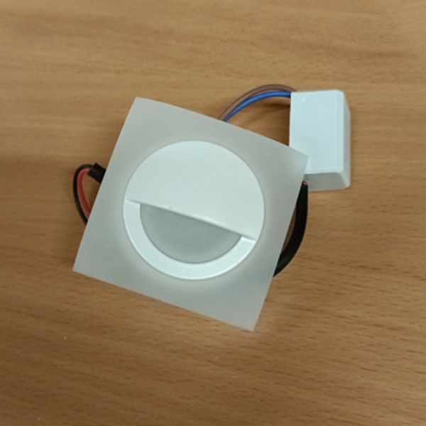 Встраиваемый, мебельный, светодиодный светильник Ферон LN008, 3 Вт, белый свет, цвет белый