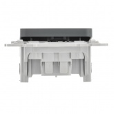 Выключатель одноклавишный ИЭК FLITE ВС11-1-0-ФлМА 10А мокрый асфальт