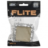 Переключатель одноклавишный ИЭК FLITE ВС61-1-0-ФлХ 10А хаки