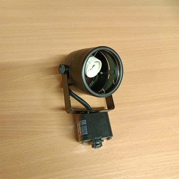 Потолочный трековый осветительный прибор Гаусс в форме черного цилиндра