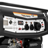 Генератор бензиновый Kranz KR8000EA, 8кВт 230В 25л IP23 коннектор автоматики, электростартер