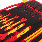 Набор диэлектрического инструмента КВТ НИИ-04 с трещоткой для работ под напряжением до 1000 В VDE