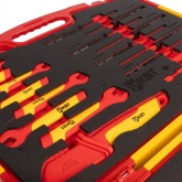 Набор диэлектрического инструмента КВТ НИИ-14 с трещоткой для работ под напряжением до 1000 В VDE