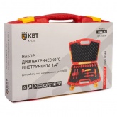 Набор диэлектрического инструмента КВТ НИИ-15 с трещоткой для работ под напряжением до 1000 В VDE