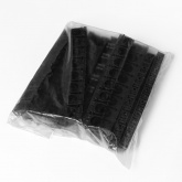 Крепеж-клипса Промрука для труб для прямого монтажа 8 мест черная в гофроящике d20 мм [упак.100шт]