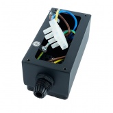 Розетка уличная Feron TM201 2х2P+E 16A IP44 70х75х400мм, черный