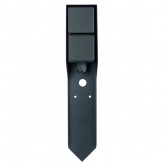 Розетка уличная Feron TM201 2х2P+E 16A IP44 70х75х400мм, черный