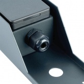 Розетка уличная Feron TM201 2х2P+E 16A IP44 70х75х400мм, черный