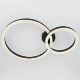 Светильник потолочный светодиодный ЭРА Модерн Bloom CLL-1 78W 3000-6500K RC черный с ДУ