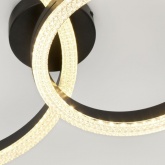 Светильник потолочный светодиодный ЭРА Модерн Bloom CLL-1 78W 3000-6500K RC черный с ДУ