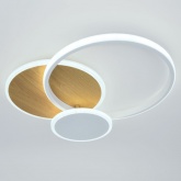 Светильник потолочный светодиодный ЭРА Модерн City CLL-1 60W 3000-6500K RC белый-золото с ДУ