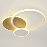 Светильник потолочный светодиодный ЭРА Модерн City CLL-1 60W 3000-6500K RC белый-золото с ДУ