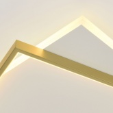 Светильник потолочный светодиодный ЭРА Модерн Lima CLL-1 82W 3000-6500K RC белый-золото с ДУ