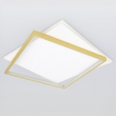 Светильник потолочный светодиодный ЭРА Модерн Lima CLL-1 82W 3000-6500K RC белый-золото с ДУ