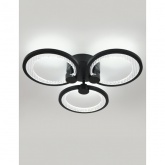 Светильник потолочный светодиодный ЭРА Модерн Odry CLL-1 46W 3000-6500K RC черный с ДУ