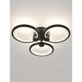 Светильник потолочный светодиодный ЭРА Модерн Odry CLL-1 46W 3000-6500K RC черный с ДУ