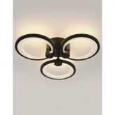 Светильник потолочный светодиодный ЭРА Модерн Odry CLL-1 46W 3000-6500K RC черный с ДУ