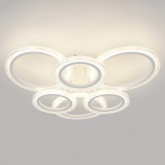 Светильник потолочный светодиодный ЭРА Модерн Ring CLL-1 90W 3000-6500K RC белый с ДУ