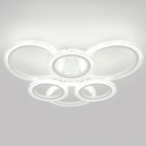 Светильник потолочный светодиодный ЭРА Модерн Ring CLL-1 90W 3000-6500K RC белый с ДУ