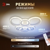 Светильник потолочный светодиодный ЭРА Модерн Ring CLL-1 90W 3000-6500K RC белый с ДУ