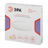 Светильник потолочный светодиодный ЭРА Классик SPB-6 Slim Base 24W 5000K белый без ДУ