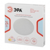 Светильник потолочный светодиодный ЭРА SPB-6 Slim Night SKY 24W 4000K белый без ДУ