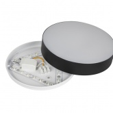 Светильник потолочный светодиодный ЭРА SPB-6 Relict 22 20W 4000K опал черный без ДУ