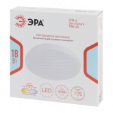 Светильник потолочный светодиодный ЭРА SPB-6 Slim Sahara 18W 4000K белый без ДУ