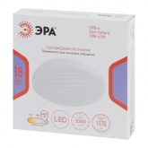 Светильник потолочный светодиодный ЭРА SPB-6 Slim Sahara 18W 6500K белый без ДУ