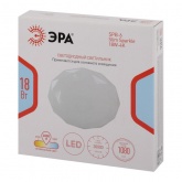 Светильник потолочный светодиодный ЭРА SPB-6 Slim Sparkle 18W 4000K белый без ДУ