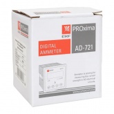 Амперметр цифровой на панель EKF однофазный 0,05-5А АС 0,5 72х72х80мм