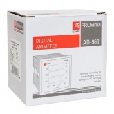 Амперметр цифровой на панель EKF трехфазный 0,05-5А АС 0,5 96х96х80мм