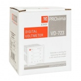 Вольтметр цифровой на панель EKF трехфазный 30-500В АС 0,5 72х72х80мм