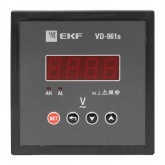 Вольтметр цифровой на панель EKF однофазный 1-500В АС 0,5 в коротком корпусе 96х96х65мм