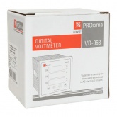 Вольтметр цифровой на панель EKF трехфазный 30-500В АС 0,5 96х96х80мм